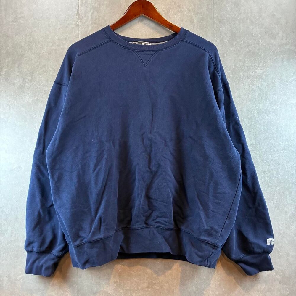 Russell-athletic Men's Navy and Blue Sweatshirt
